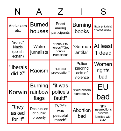 1.1 babyyy Bingo Card