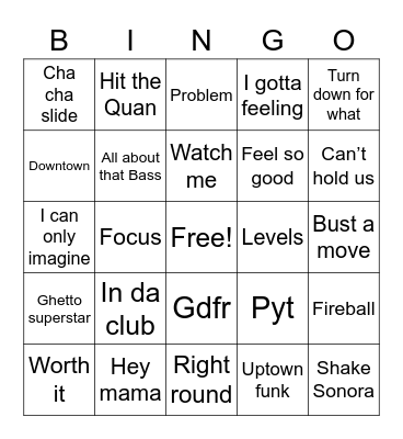 Stephanie’s birthday Bingo Card