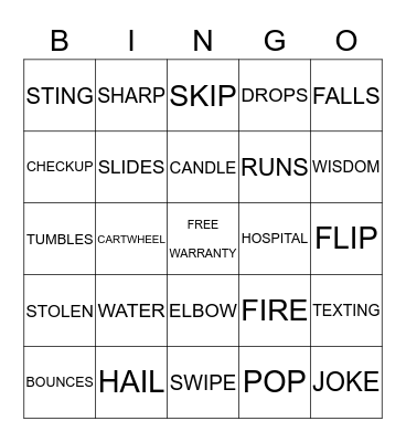 RISK BINGO Card