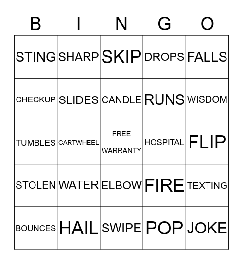 RISK BINGO Card