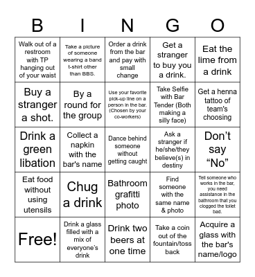 AC Pub Crawl Bingo Card