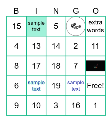 AISYWLC - 2021 Bingo Card