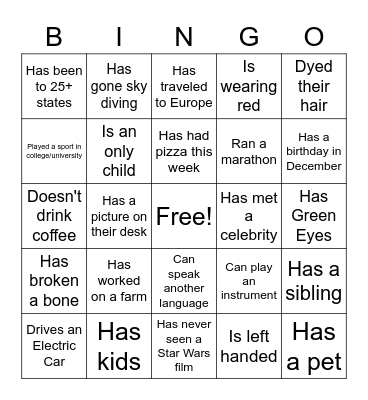 PM Sync Year End Bingo Card
