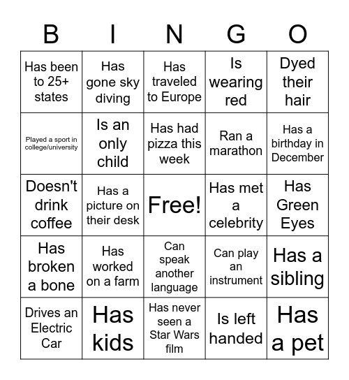 PM Sync Year End Bingo Card