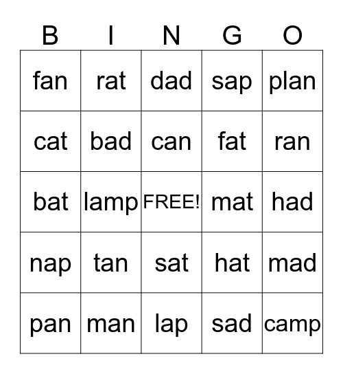 Miss A Bingo Card