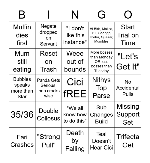 What Vit Bingo (2.3) Bingo Card