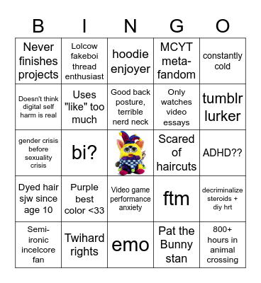 Charlie's Red Flag Bingo Card