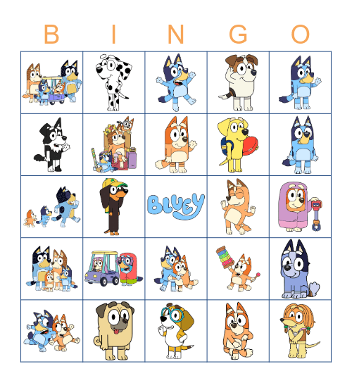 Bingo's Bingo Card