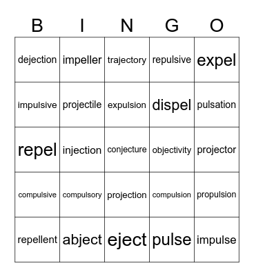 test Bingo Card