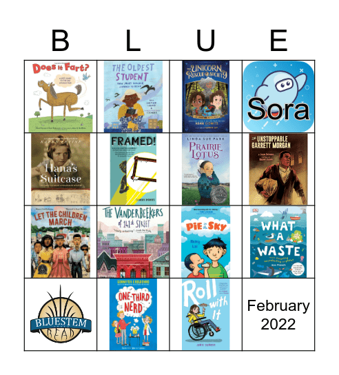 2022 Bluestem Bingo Card