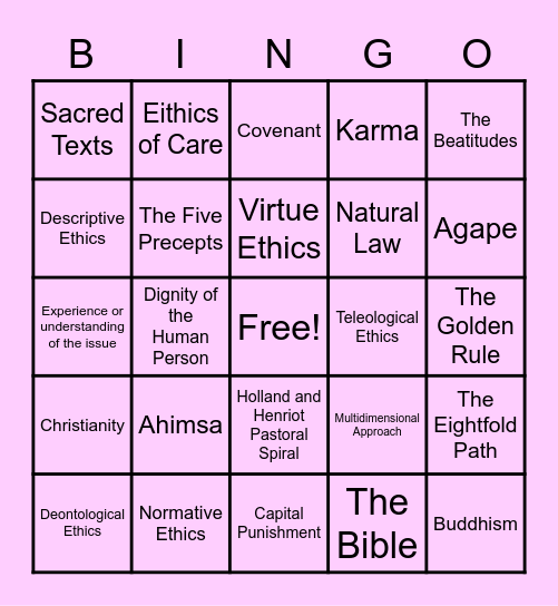 Unit 3 Topic 1 Bingo! Bingo Card