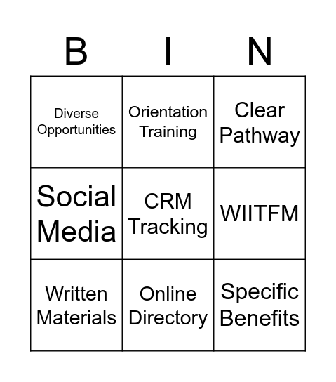 Assisi Volunteer Strategies! Bingo Card