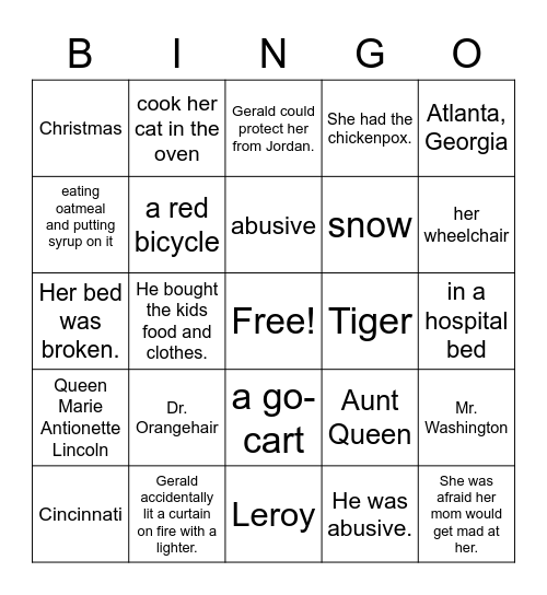 FORGED BY FIRE Bingo Card