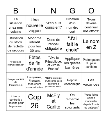 Bingo Dingo du 9/11 Bingo Card