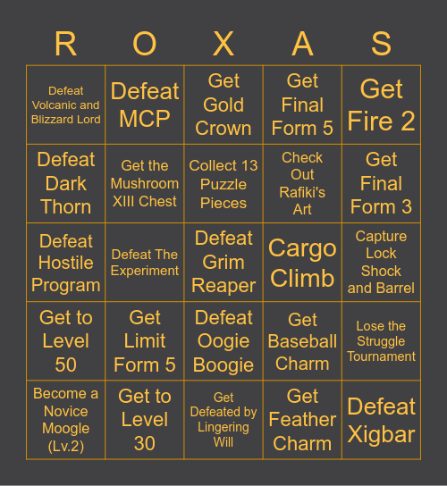 KH2FM Rando Bingo Card