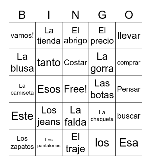 MaMa Bingo Card