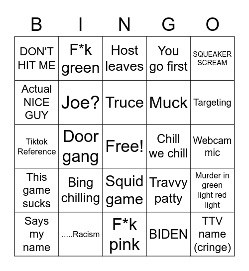 Korea number one Bingo Card