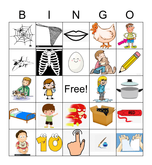 Phonics Review Bingo Card