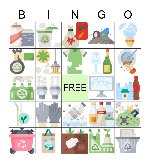 WASTE BINGO Card