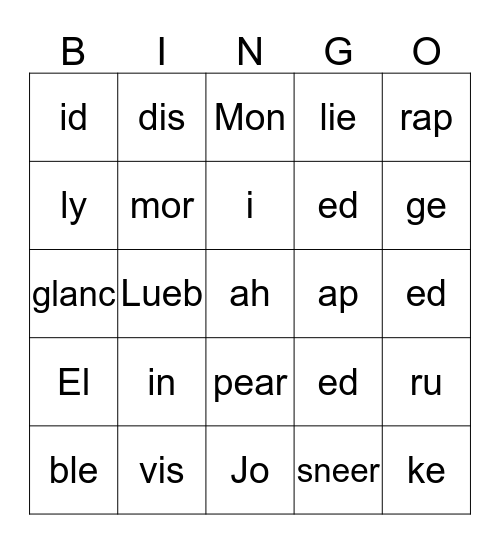 Last Day Celebration:) Bingo Card