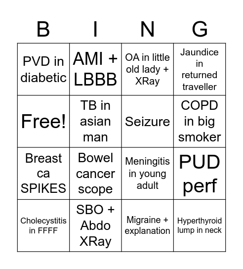 MONSCEs ;; Bingo Card