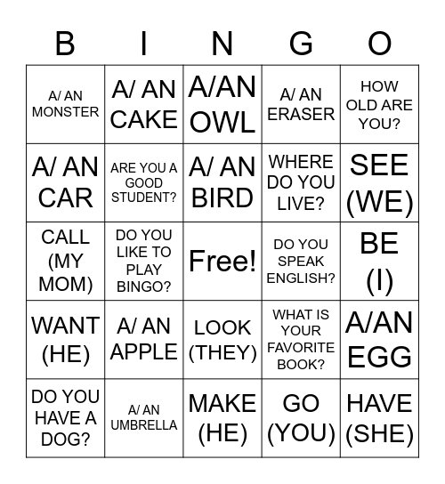 OUR SUPER FUN Bingo Card