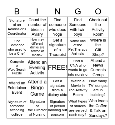 Getting to Know Advocate Sherman West Court  Bingo Card