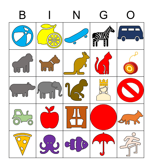 Alphabet Bingo Card