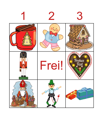 Weihnachten Bingo Card