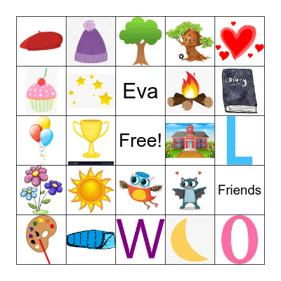 Owl Diaries Bingo Card