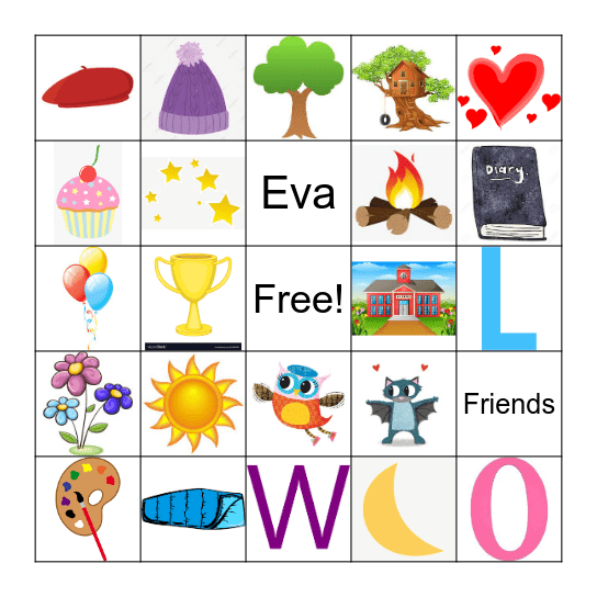 Owl Diaries Bingo Card