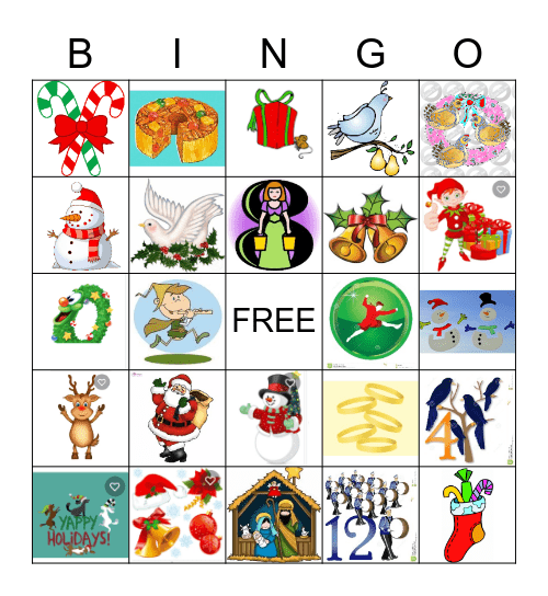 Holiday 2 Bingo Card