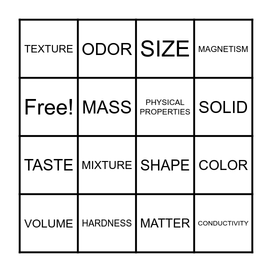 BINGO Card