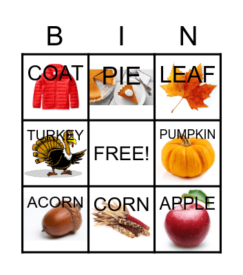 FALL BINGO Card