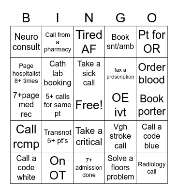 UC  Bingo Card