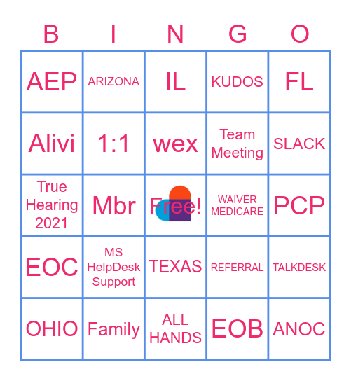 Devoted Health Bingo Card