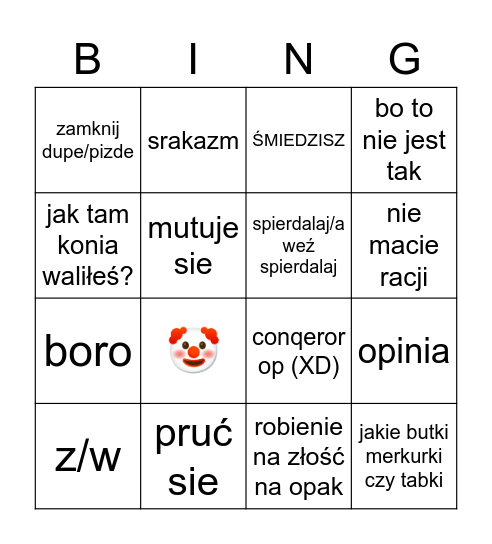 AARRTUROSSS Bingo Card