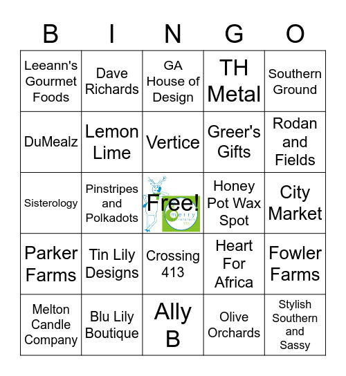 Merry Marketplace Bingo Card