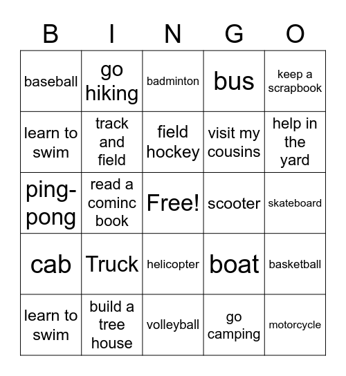 UNITS REVIEW Bingo Card