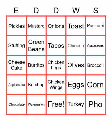 Marissa is Lame Bingo Card