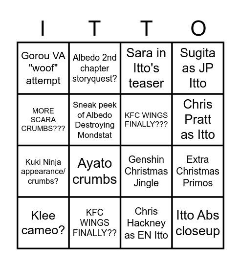 2.3 LIVESTREAM COPIUM Bingo Card