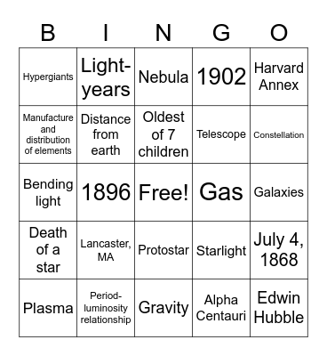 LEAVITT LISTENING Bingo Card