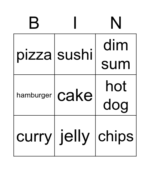 bingo Card