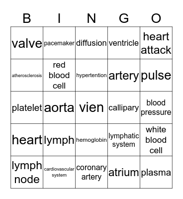 chapter 16 bingo game science Bingo Card