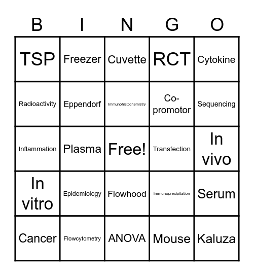 RIMLS bingo 2021 Bingo Card