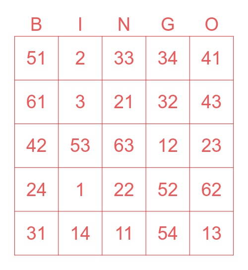 HAFAZAN 11/11 Bingo Card