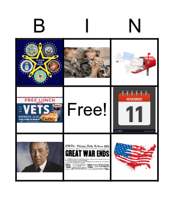 Veterans Day Bingo Card