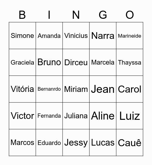 Voluntariado - Instituto Robert Bosch Bingo Card