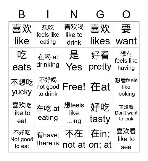 Super 7 phrases/sentences Bingo Card