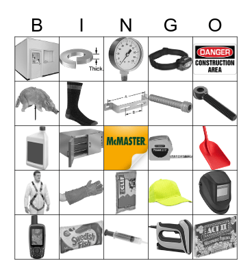 McMaster Product Bingo Card